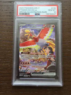 2025 Pokemon DRI IT Ethan's Ho-Oh ex SIR #230 PSA 10 GEM MINT Destined Rivals - Image 3