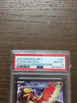 2025 Pokemon DRI IT Ethan's Ho-Oh ex SIR #230 PSA 10 GEM MINT Destined Rivals - Image 4