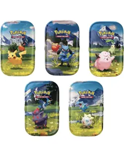 LOT OF 5x Pokemon TCG ME2.5 Ascended Heroes Mini Tins Full Art Set -10 Packs NEW - Image 1