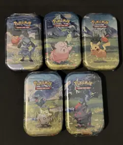 LOT OF 5x Pokemon TCG ME2.5 Ascended Heroes Mini Tins Full Art Set -10 Packs NEW - Image 3