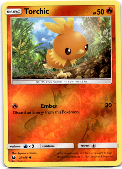 Pokemon TCG Torchic 25/168 Celestial Storm Reverse Holo Rare Near Mint - Image 1