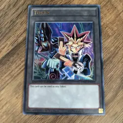 LDK2-ENT01 TOKEN (YUGI & DARK MAGICIAN) ULTRA RARE LIMITED EDITION YuGiOh CARD - Image 1
