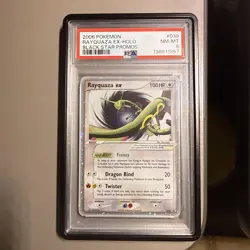 Rayquaza EX 039 Promo Card 2006 EX Collector Tin, Near Mint Condition PSA 8 - Image 1