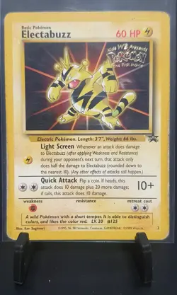 Pokemon TCG Card - Electabuzz No. 2 Black Star Promo LP - Image 1