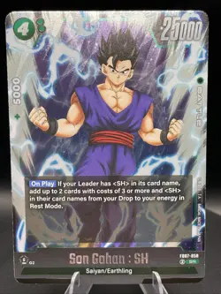 Dragon Ball Card Game Fusion World Wish For Shenron Son Gohan : SH FB07-058 SR - Image 1