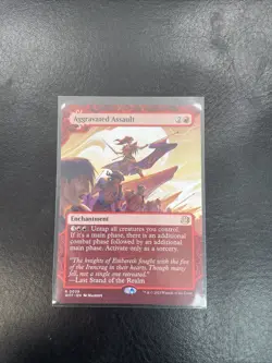 1x Aggravated Assault - Extended Art Showcase NM Eng MTG - WOE: Enchanting Tales - Image 1