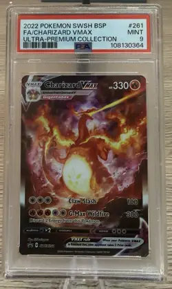 2022 POKEMON SWSH ULTRA-PREMIUM COLLECTION FULL ART/CHARIZARD VMAX PSA - Image 1