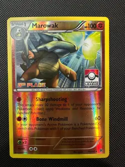 Pokemon - Marowak 78/162 - Breakthrough Pokemon League Stamped 3rd Place - Image 1