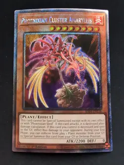 Phoenixian Cluster Amaryllis Platinum Secret Rare RA04-EN136 Yugioh - Image 1