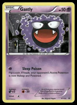 Gastly XY132 Holo Promo XY Promo Pokemon Holo Heavily Played - Image 1