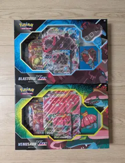 Pokemon TCG Blastoise & Venusaur VMAX Battle Boxes - New & Sealed - Image 1