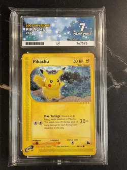 Pokemon Pikachu - 84/144 Non-Holo Common - Unlimited Skyridge - Ace Grading 7 - Image 1