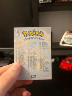 TV Animation Checklist Non-Holo, Blue Logo - Pokemon Topps Series 1 - 1999 - Image 2