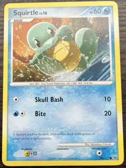 Squirtle 96/127 Pokemon TCG Platinum Base Set Common Light Play LP - Image 1