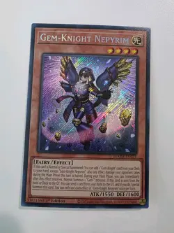 Gem-Knight Nepyrim BLMM-EN021 Yugioh TCG Card Secret Rare NM - Image 1