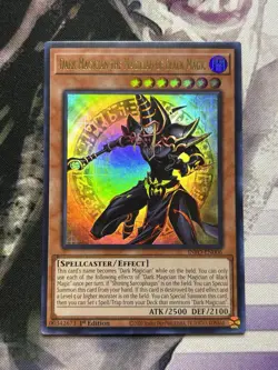 Yugioh Dark Magician The Magician Of Black Magic Ultra Rare INFO-EN006 NM (X3) - Image 1