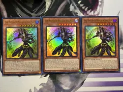 Yugioh Dark Magician The Magician Of Black Magic Ultra Rare INFO-EN006 NM (X3) - Image 3