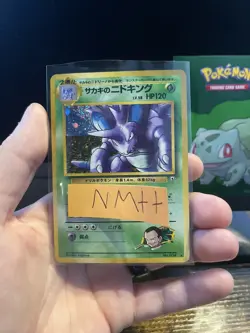 Japanese Giovanni’s Nidoking Holo No. 034 Pokemon Card 280💎NM ++💎 - Image 1