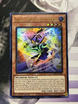 Silent Swordsman Zero LEDE-EN002 Ultra Rare 1st Edition Yugioh Card NM - Image 1