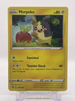 Morpeko SWSH031 - Pokemon Promo Sword & Shield Ultra Rare Holo Card NM - Image 1