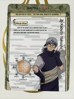 Naruto Kayou English Series 2 Card - Kabuto Yakushi - NRSA02-UR-003L3 - Image 2