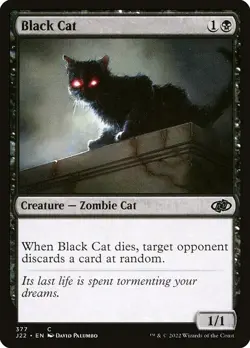 [MTG] Black Cat (377) (J22) NM - Image 1
