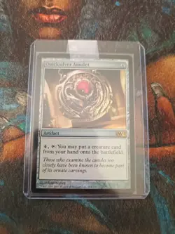 Quicksilver Amulet Core Set 2012 (M12) Foil, NM, MTG, FREE NEXT DAY SHIPPING! - Image 1