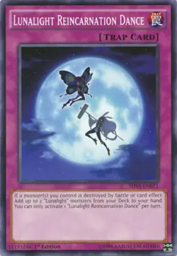Lunalight Reincarnation Dance SHVI EN071 - YuGiOh Card - 1ST EDITION - Common - Image 1