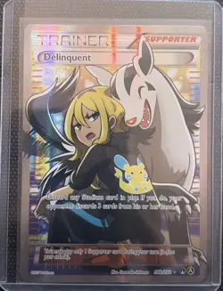 Pokemon TCG Delinquent Trainer Full Art Holo Promo Alternate Art 098B/122 - Image 1
