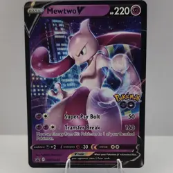 Pokemon Mewtwo V SWSH223 Sword & Shield Promo Holo 220 HP Planeta Mochizuki - Image 1