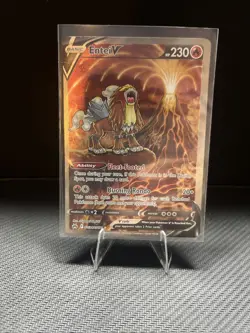 Entei V Crown Zenith Galarian Gallery Holo Ultra Rare Pokemon TCG GG36/GG70 NM - Image 1