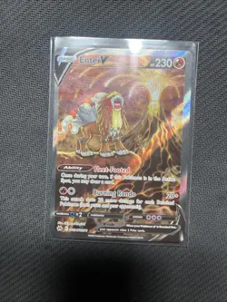 Entei V Crown Zenith Galarian Gallery Holo Ultra Rare Pokemon TCG GG36/GG70 NM - Image 3