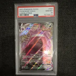 Pokemon Gengar VMAX Fusion Strike 157/264 Ultra Rare Full Art Holo VMAX PSA 10 - Image 1