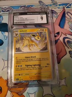 Jolteon SVP169 Cosmos Holo CGC 9 - Black Star Promo Pokemon TCG Card - Image 1