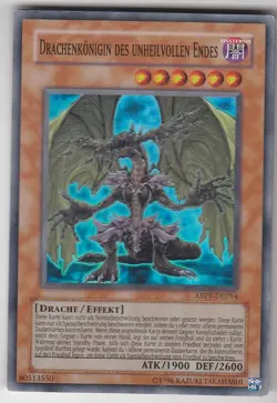 YU-GI-OH Drachenkonigin des Unheilvollen Endes Super Rare ABPF-DE14 SEHR SELTEN! - Image 1