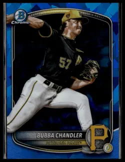 2025 Bowman Chrome Sapphire Bubba Chandler #BCP-171 1st Bowman Prospect - Image 1