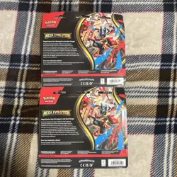 2 x Pokemon TCG Mega Evolution 3-Pack Blister Card Psyduck Foil Promo Sealed - Image 4