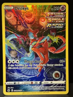 Deoxys GG12/GG70 SWSH Crown Zenith Galarian Gallery Holo Holo Pokemon Card NM - Image 1