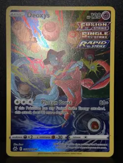 Deoxys GG12/GG70 SWSH Crown Zenith Galarian Gallery Holo Holo Pokemon Card NM - Image 2