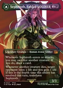 Sephiroth, Fabled SOLDIER (Surge Foil) – NM – MTG Final Fantasy – FIN #527 - Image 1