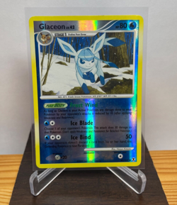 REVERSE HOLO Glaceon 41/111 Pokemon Card - 2009 Rising Rivals - ULTRA RARE NM - Image 1