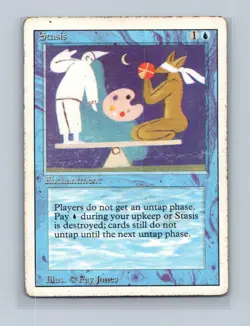 Stasis Rare Revised Edition Magic: The Gathering Heavily Played - Image 1