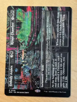 MTG Magic Unholy Annex / Ritual Chamber Borderless Duskmourn House of Horror NM - Image 1