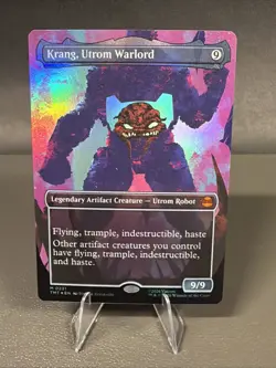 Krang, Utrom Warlord Foil (Borderless) M Teenage Mutant Ninja Turtles 221 NM - Image 1