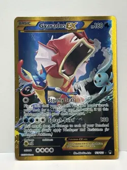 Pokemon TCG Gyarados EX 123/122 XY Breakpoint Gold Secret Rare Card NM Condition - Image 1