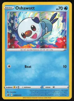 Oshawott SWSH222 Black Star Promo Holo Rare Pokemon Card TCG - NM Near Mint - Image 1