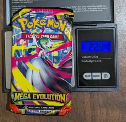 Mega Evolution Booster Pack - Very Heavy 22.94g - Pokemon TCG - New Sealed - Image 1