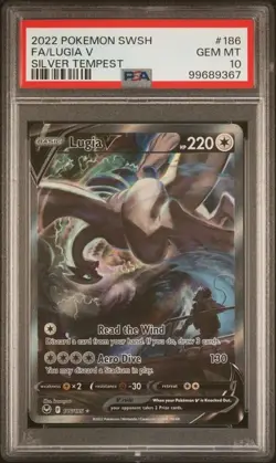 Pokemon Lugia V Silver Tempest Full Alt Art #186 PSA 10 - Image 1