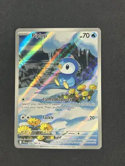 Piplup 098/094 Pokemon TCG Phantasmal Flames Illustration Rare Holographic - Image 1