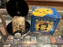 Pokemon Pikachu 1999 Limited Edition 23k Gold Plated Trading Card - Image 2